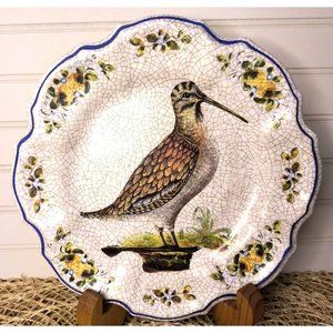 Lami Italy Pheasant Plate, Modello Depositato Modele Depose, Melamine Wall Decor